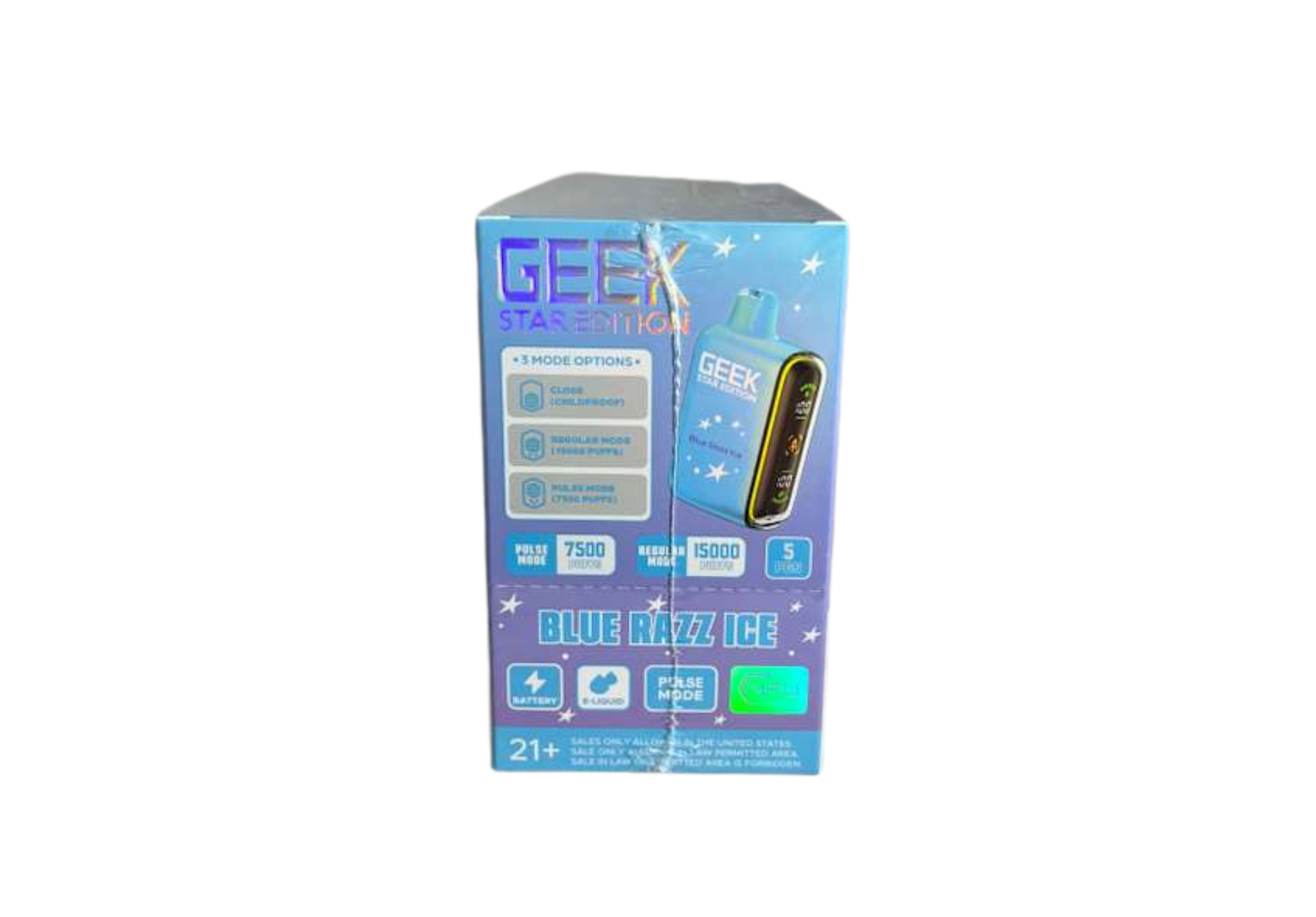 GEEK STAR 15K 5CT BLUE RAZZ ICE