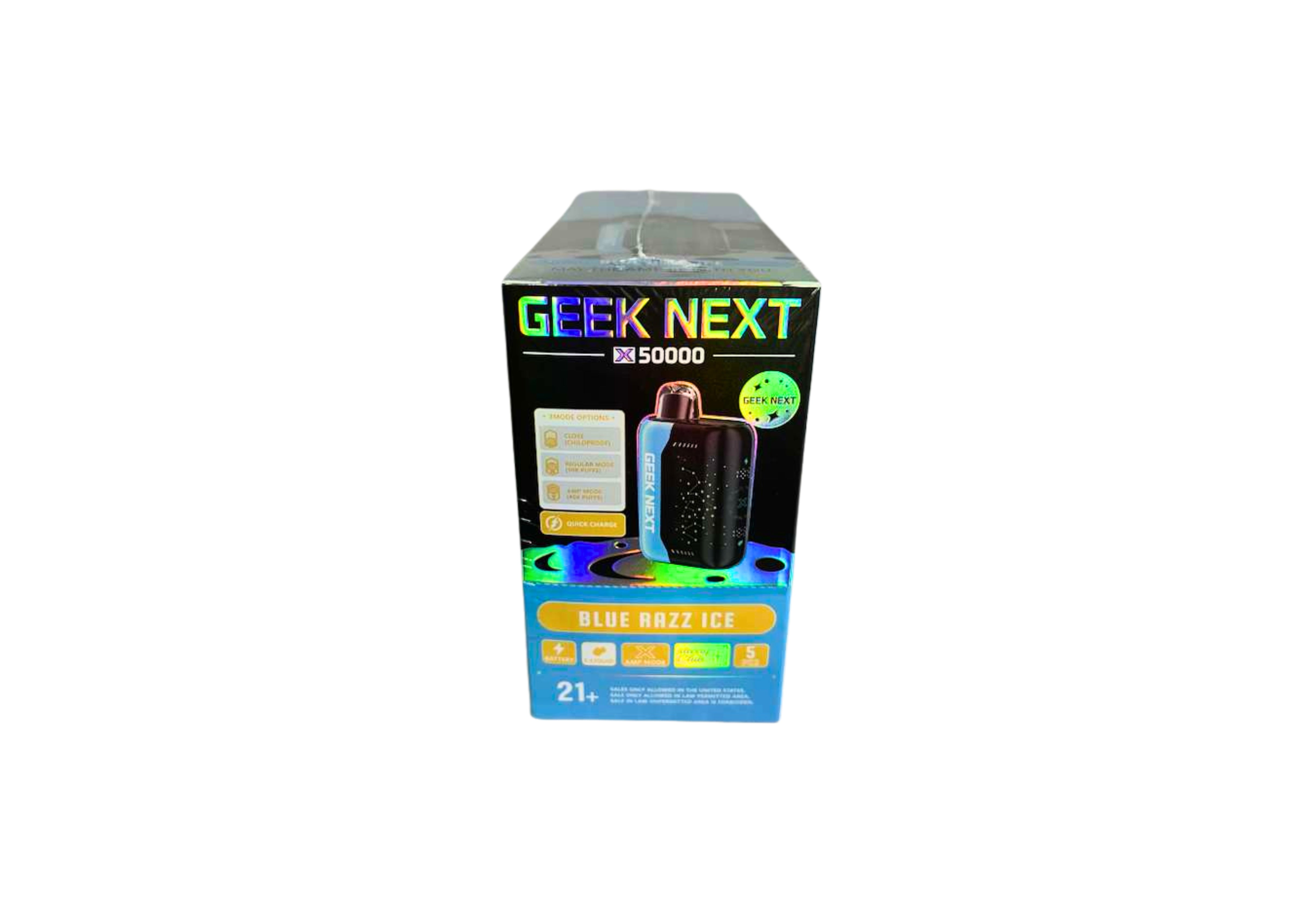 GEEK FIFTY 50K 5CT BLUE RAZZ ICE