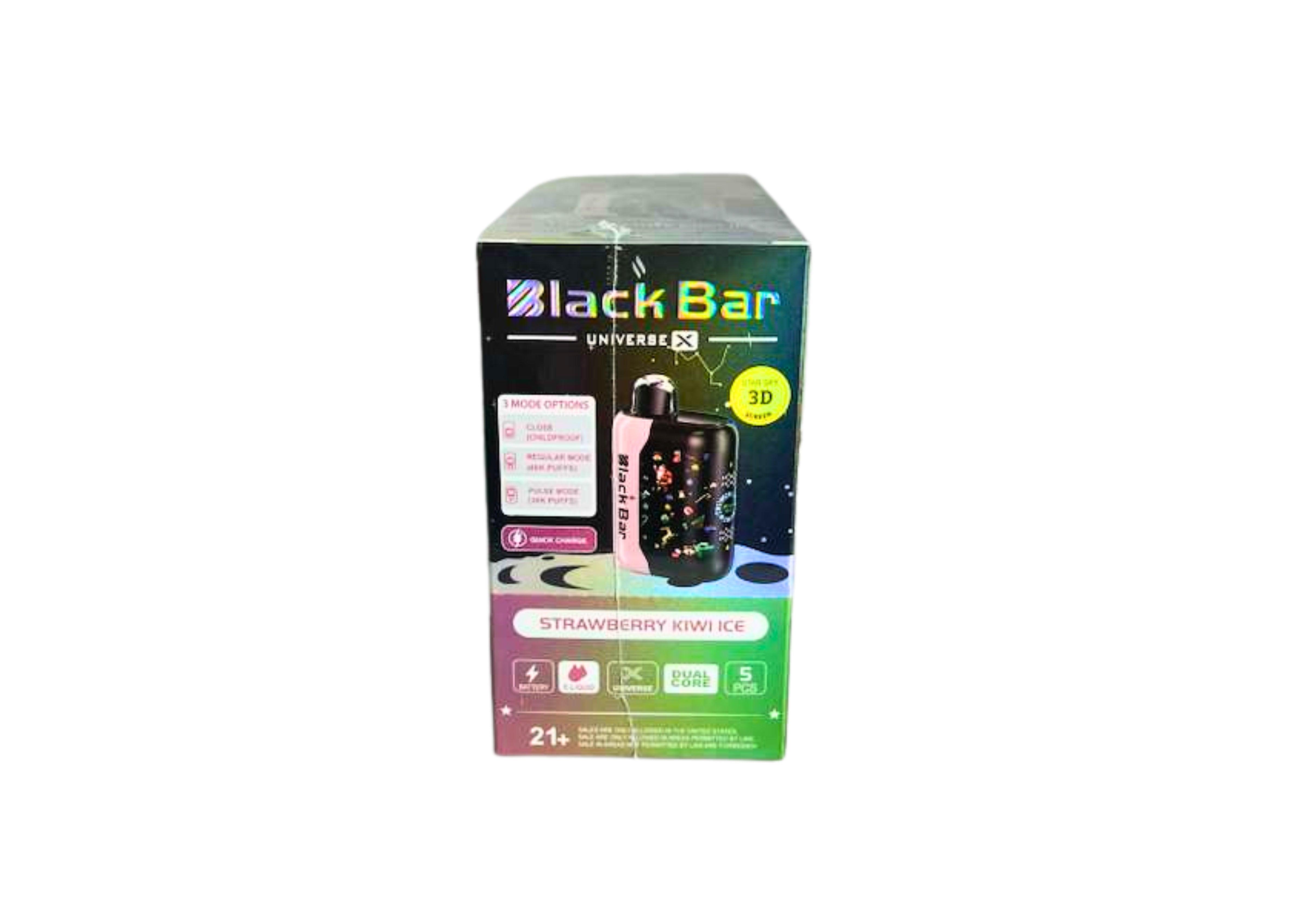 BLACK BAR 40K 5CT STRAWBERY KIWI