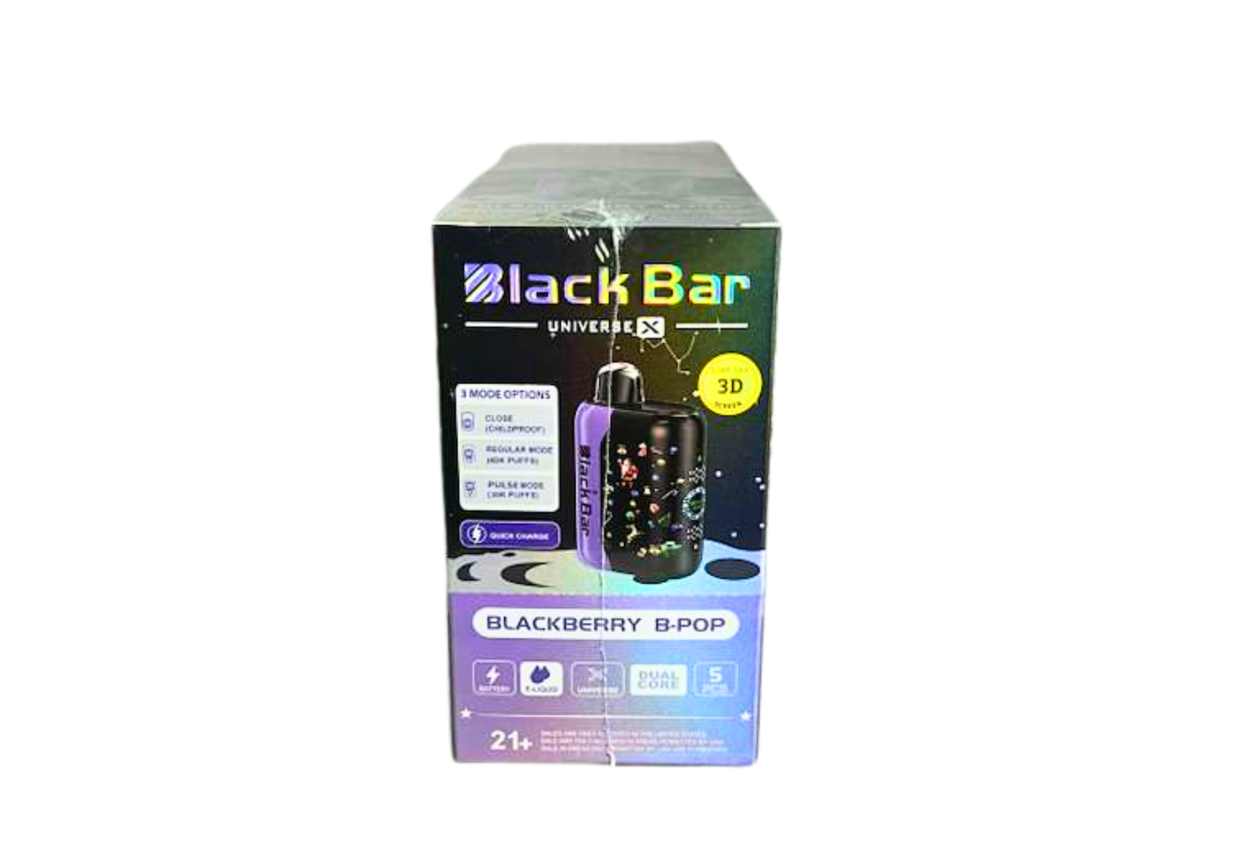 BLACK BAR 40K 5CT BLACK BPOP