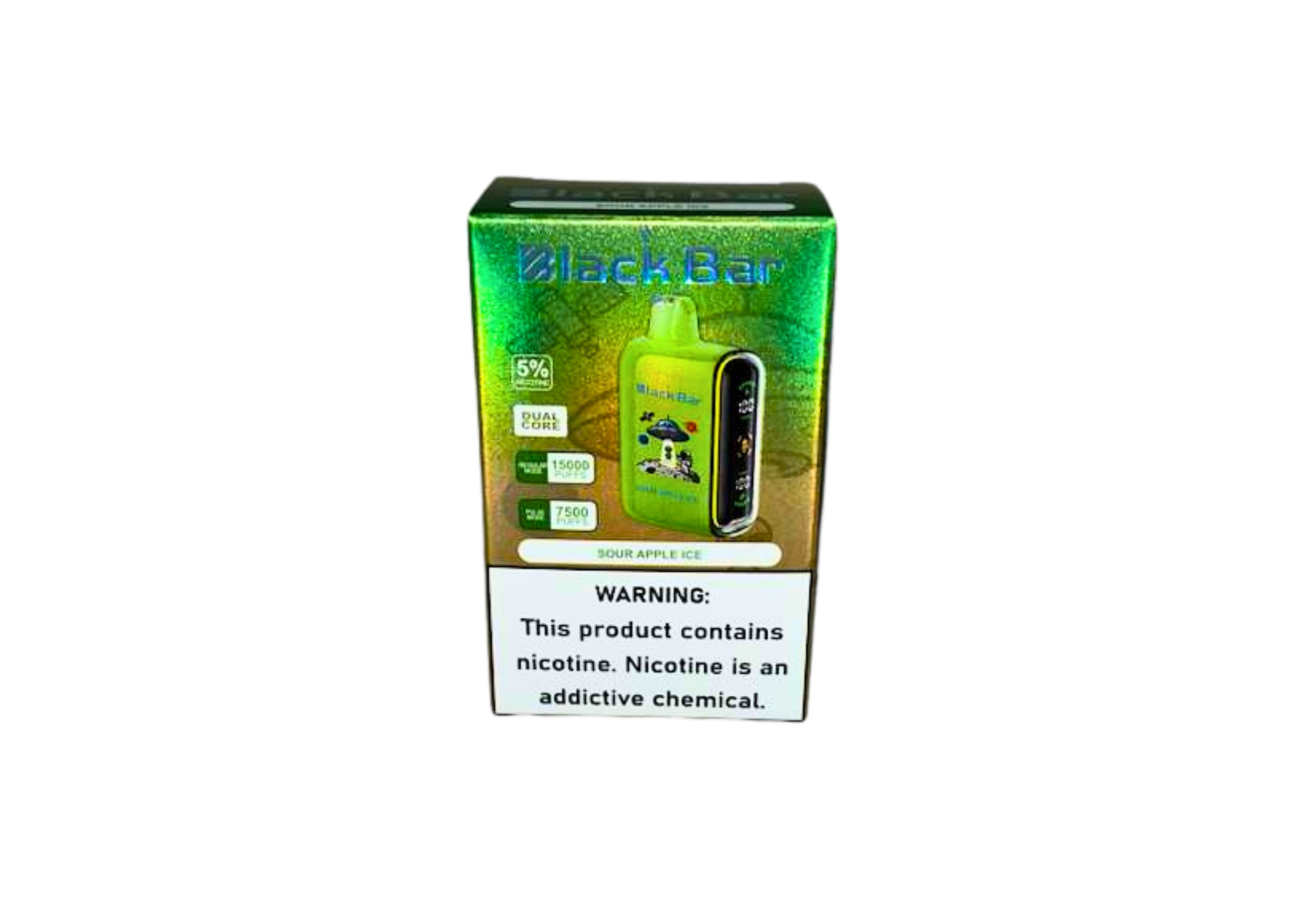 BLACK BAR 15K 5CT SOUR APPLE ICE