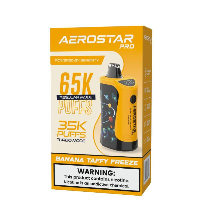 AEROSTAR 65K 5CT BANANA TAFFY