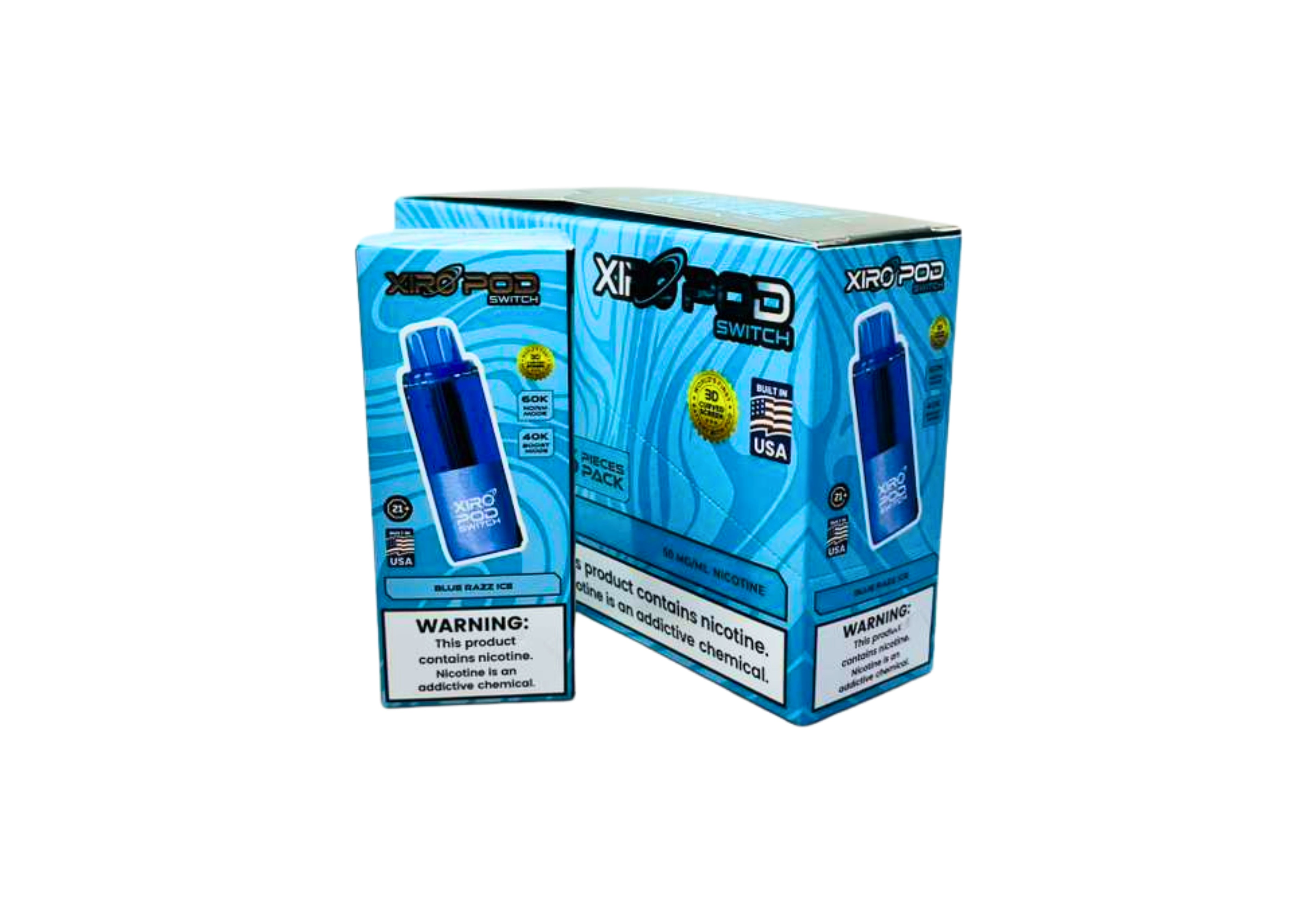 XIRO POD 60K 5CT BLUE RAZZ ICE