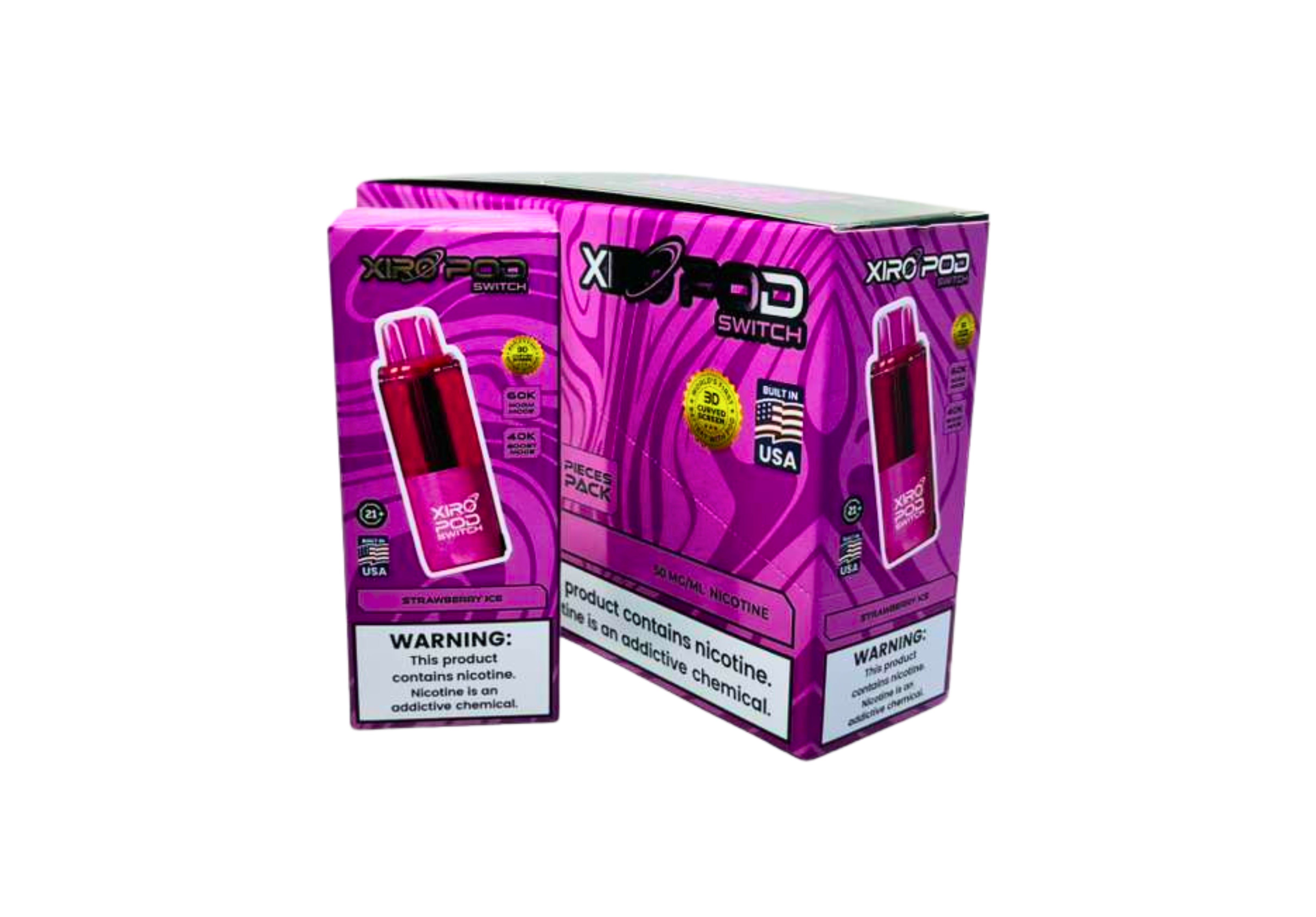 XIRO POD 60K 5CT STRAWBERRY ICE