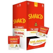 SMAK'D 120KMG GUMIE 60CT MANGO