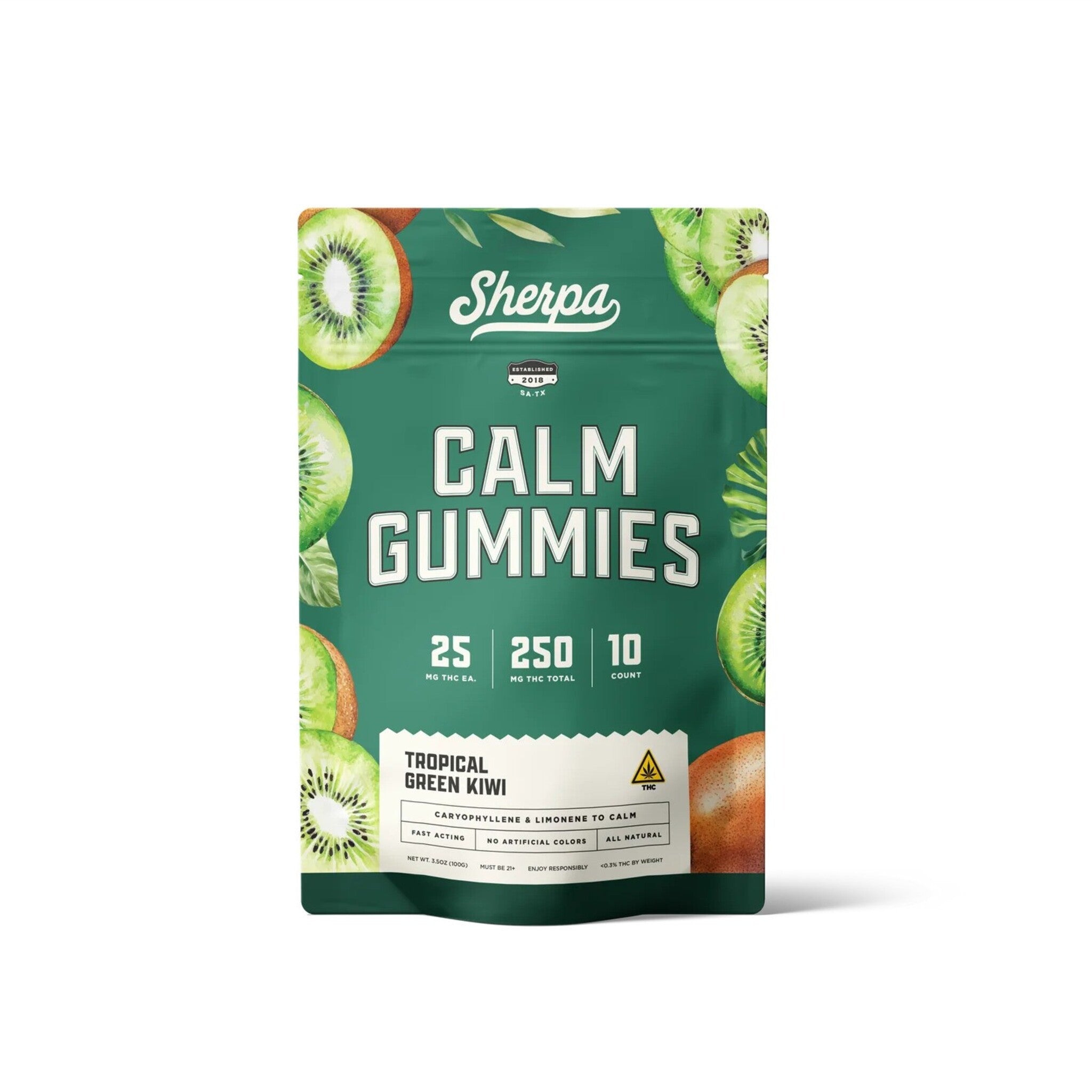 SHERPA GUMMIES 25MG 1CT TRP GRN