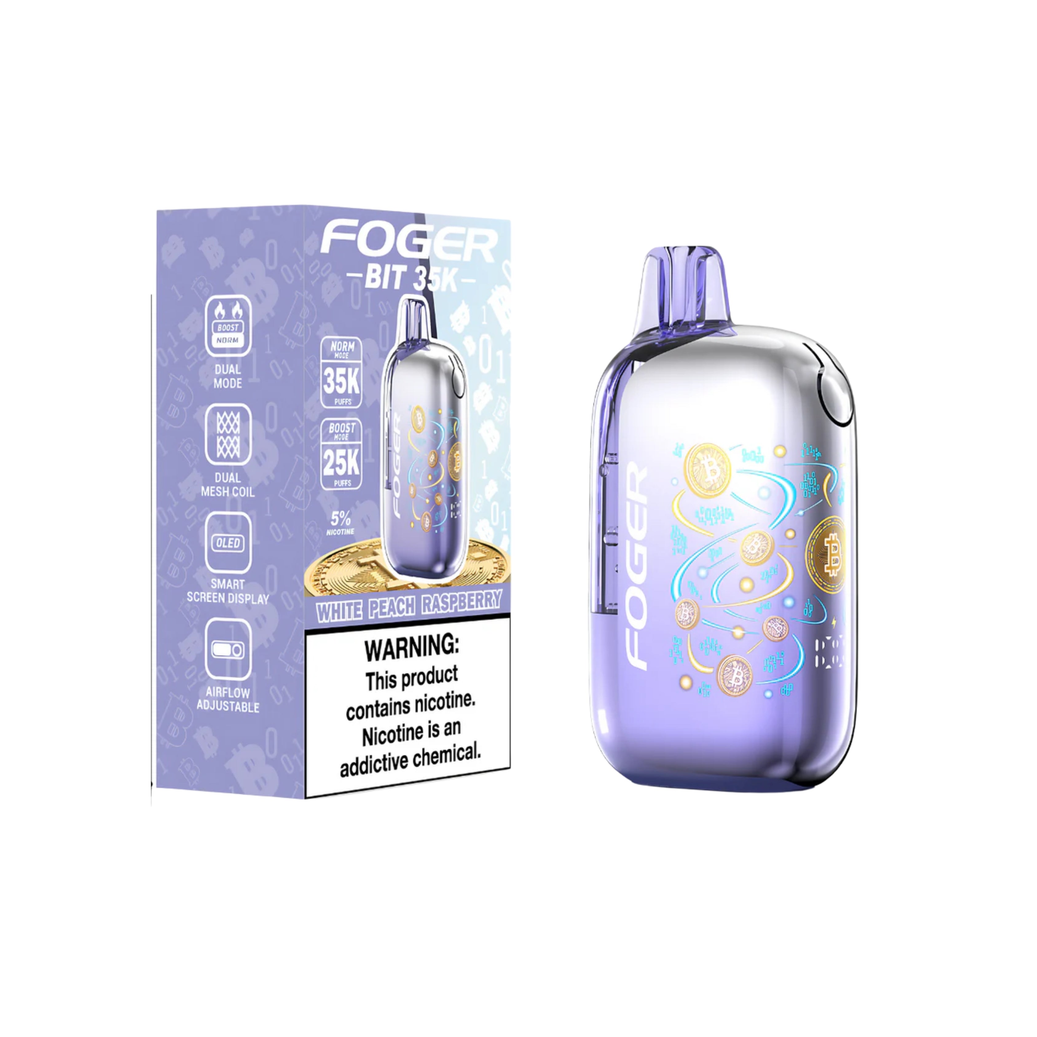 FOGER 35K 5CT WHITE PEACH RASPBR