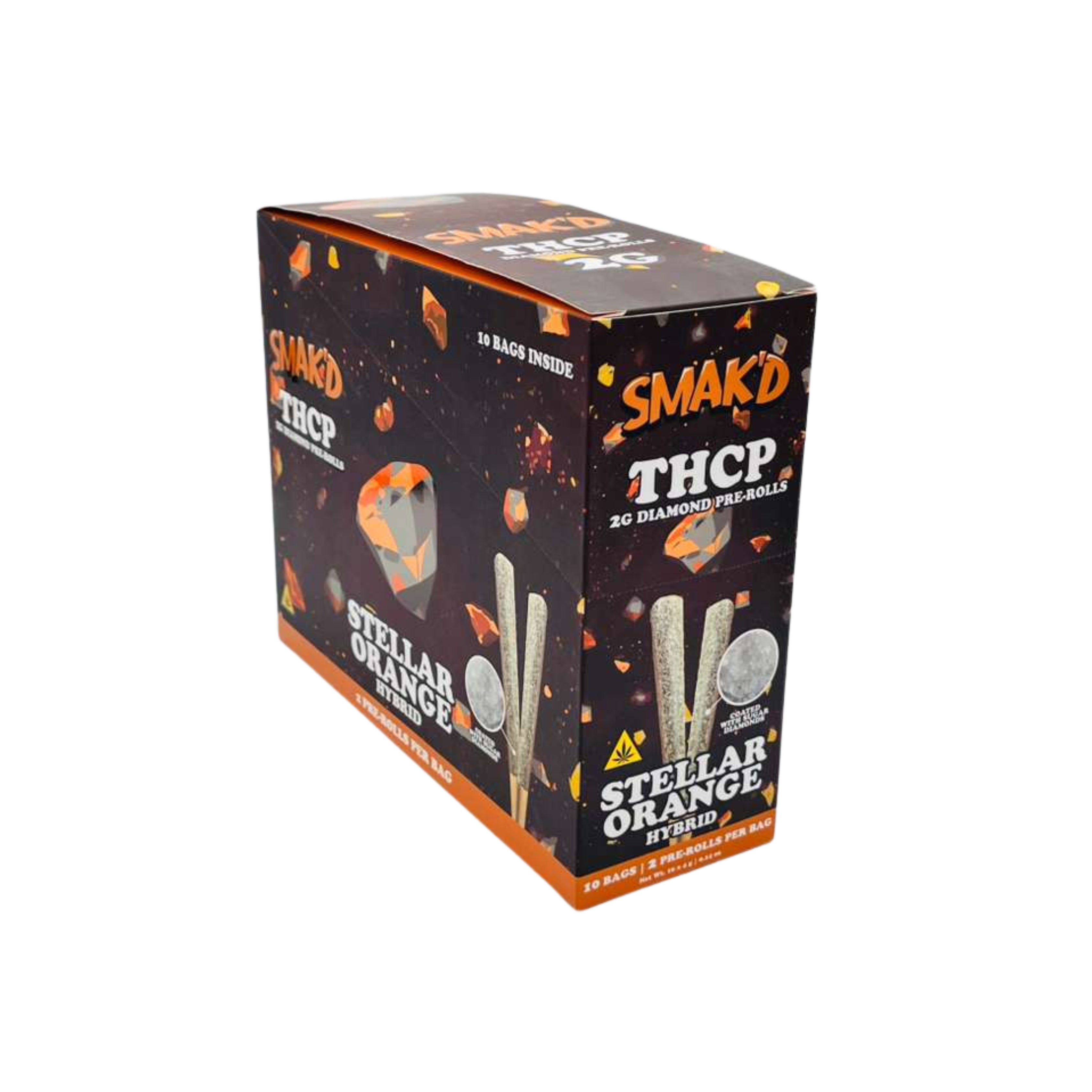SMAKD 2G 2PR DIA 10CT ST ORANGE