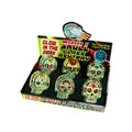 SKULL GLASS ASHTRAY DARKSKULL 6C