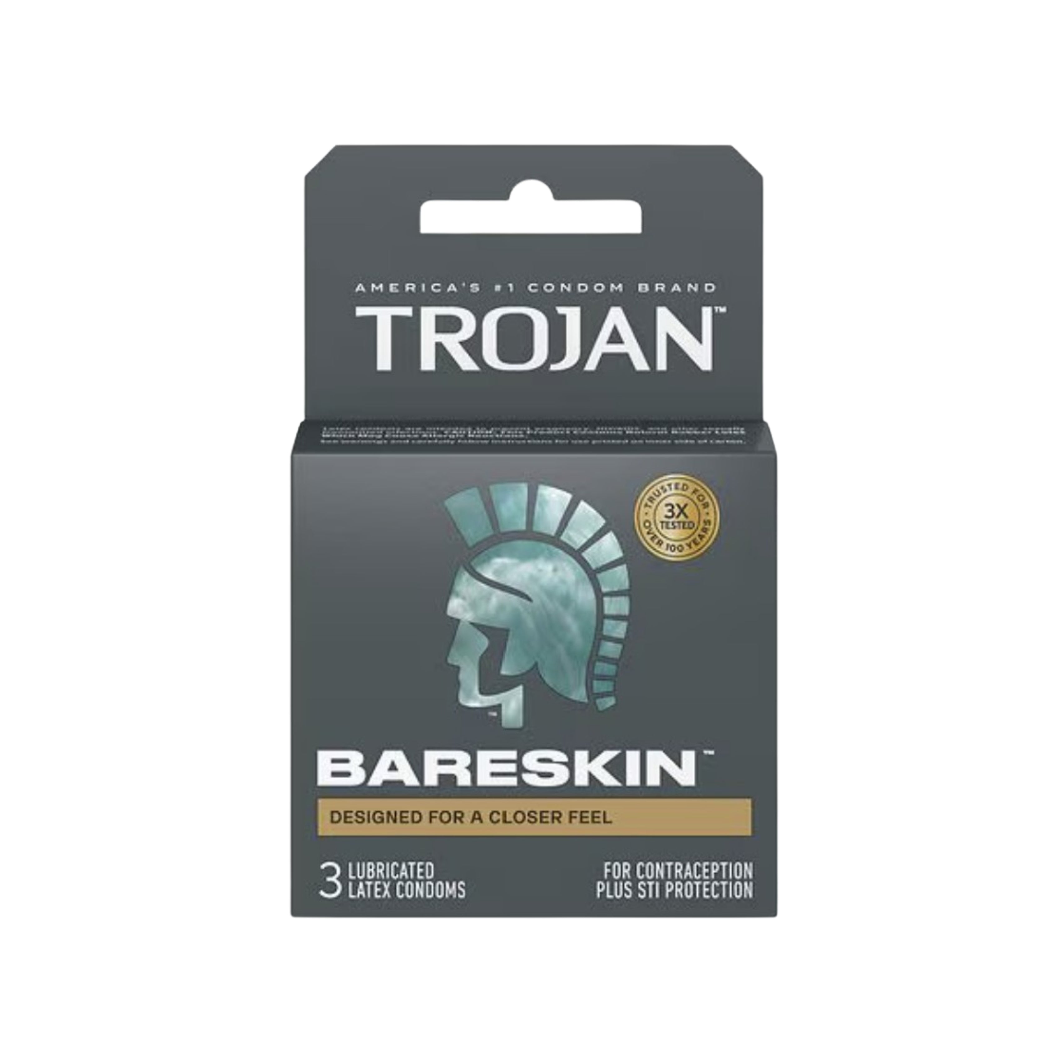TROJAN BARESKIN GRAY 6CT