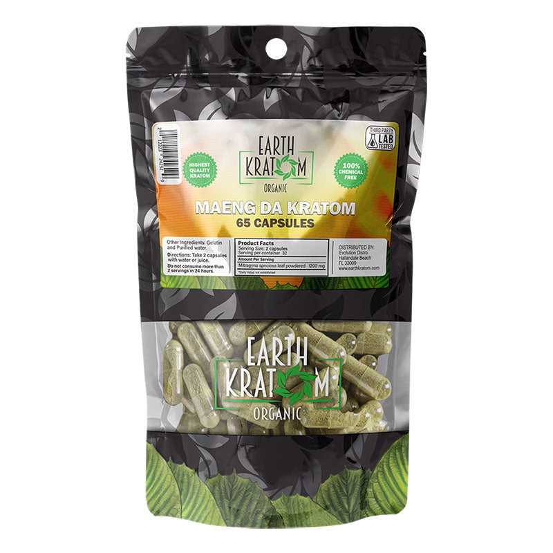 EARTH KRATOM 65CAPS MAENG DA
