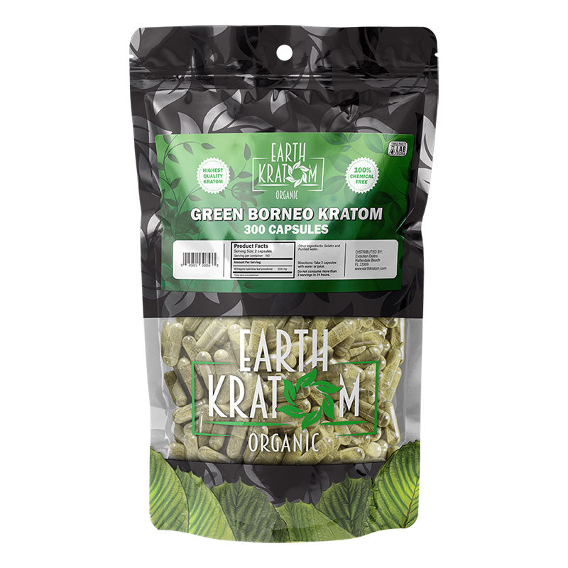 EARTH KRATOM 300CAP GREEN BORNEO