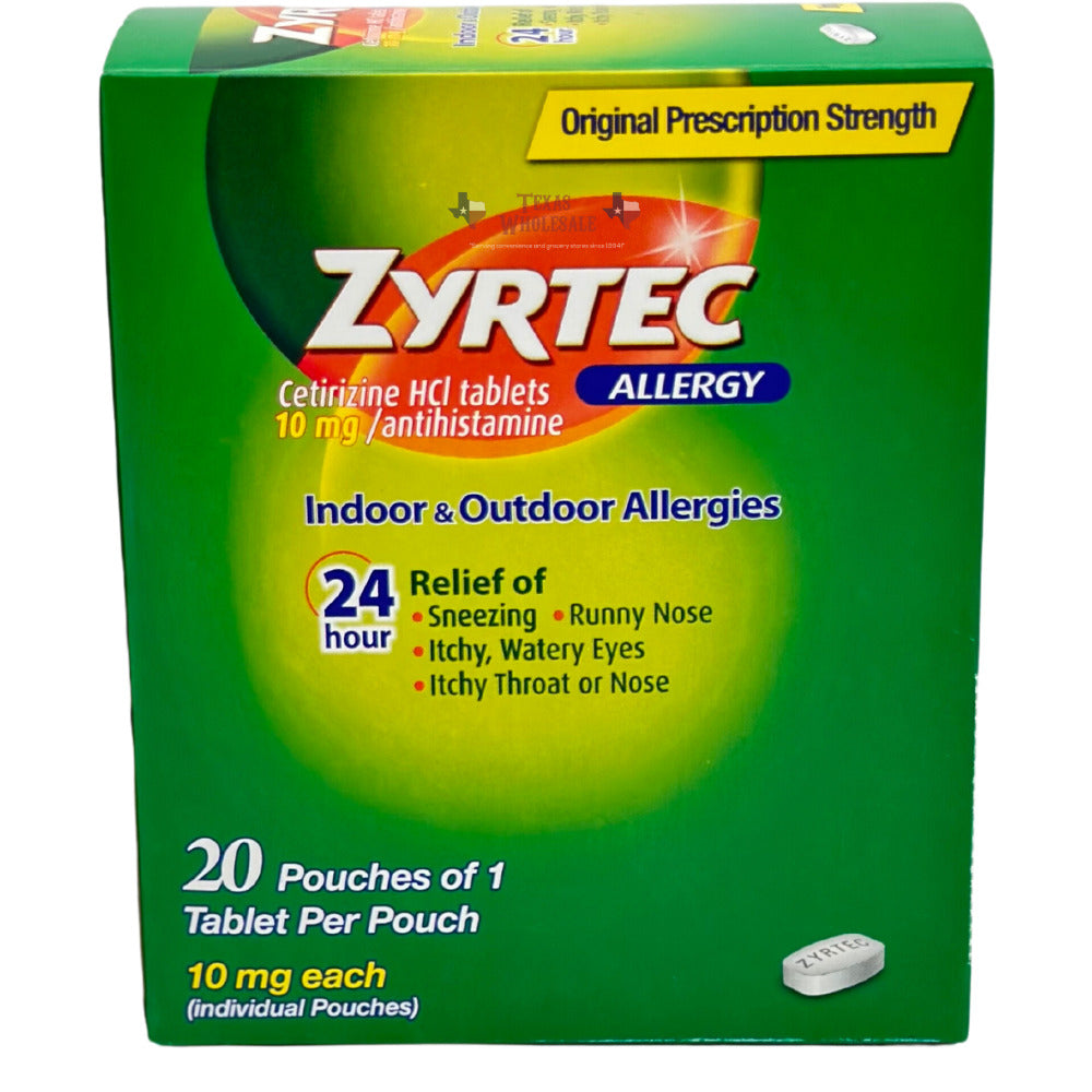 ZYRTEC ALLERGY 20CT