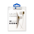 UX-20 HEADPHONES W MIC GOLD
