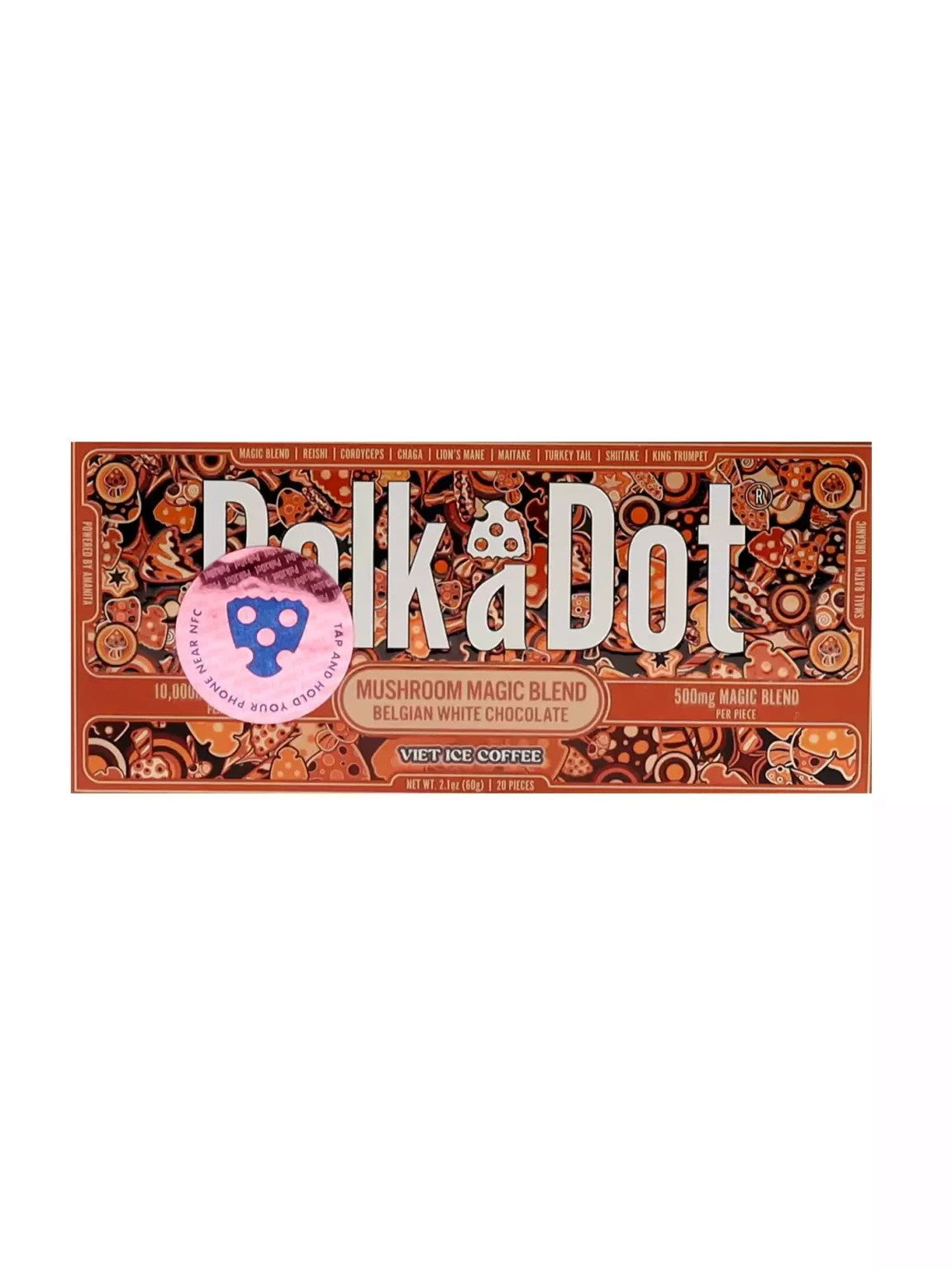POLKA DOT 500MG MSHROM 1CT COFFE
