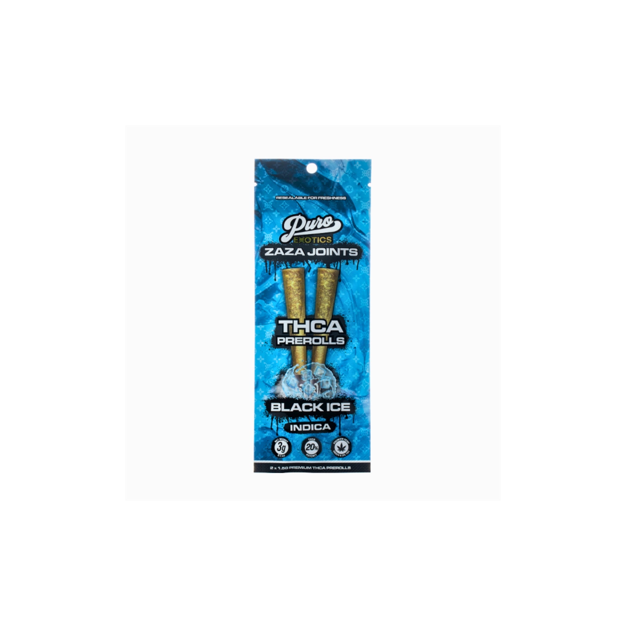 PURO PREROL ZAZA 3G BLACK 1CT