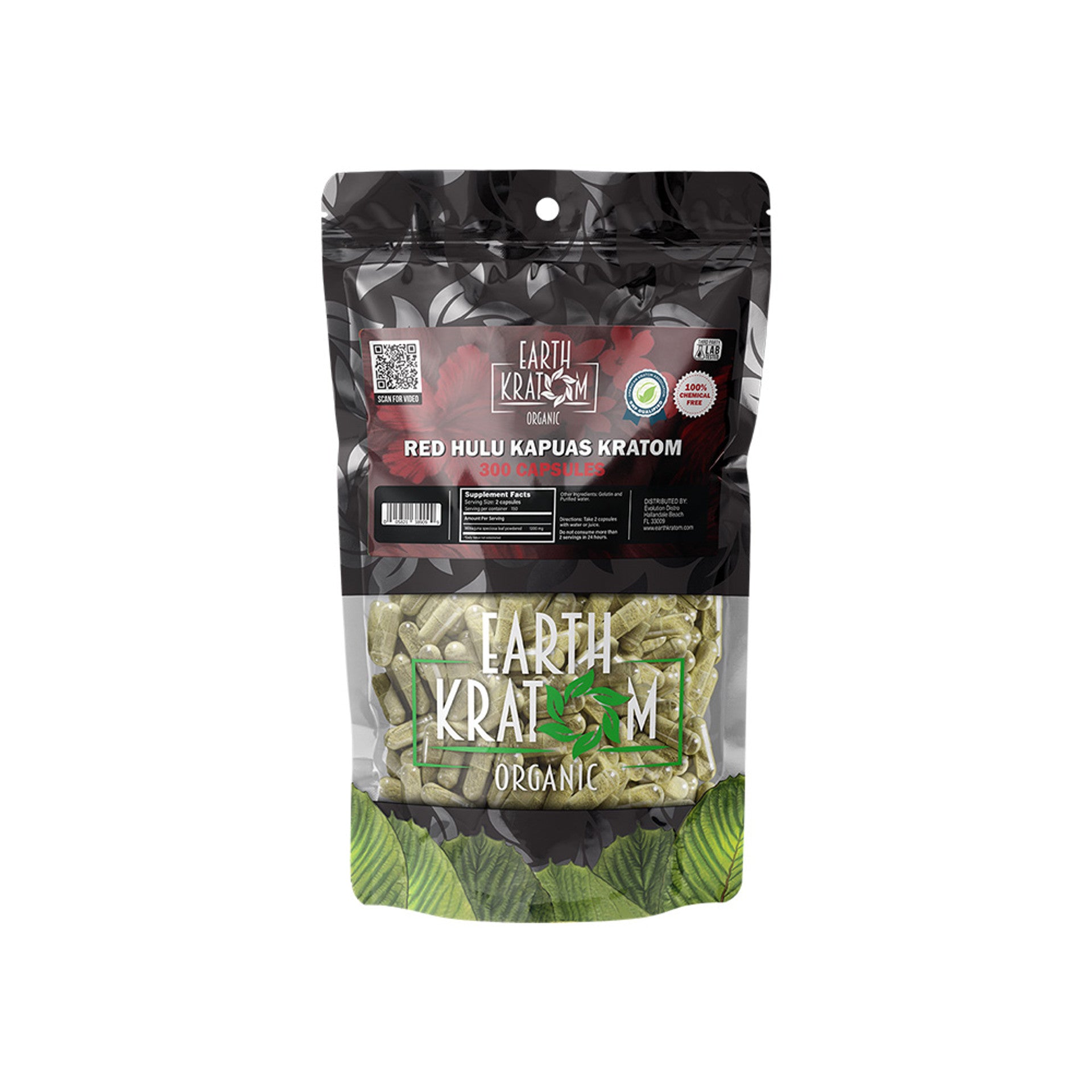 EARTH KRATOM 300CAPS RED