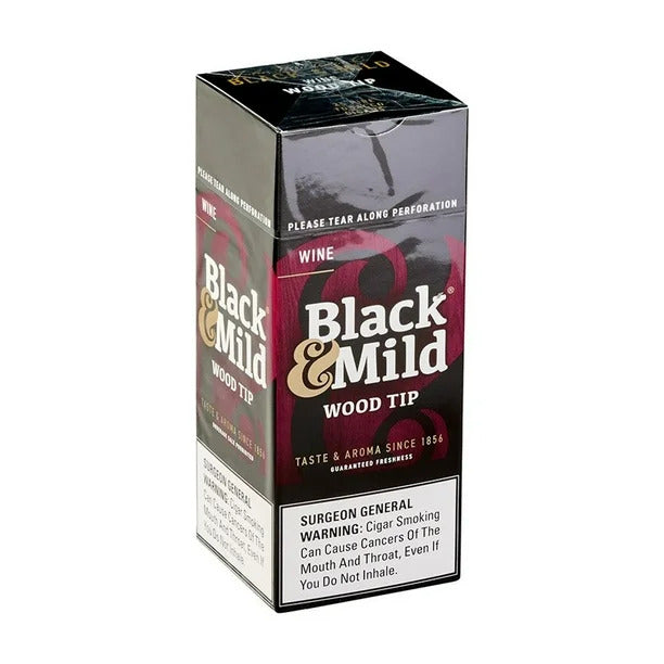 BLK&MLD WINE WOOD TIP 25CT