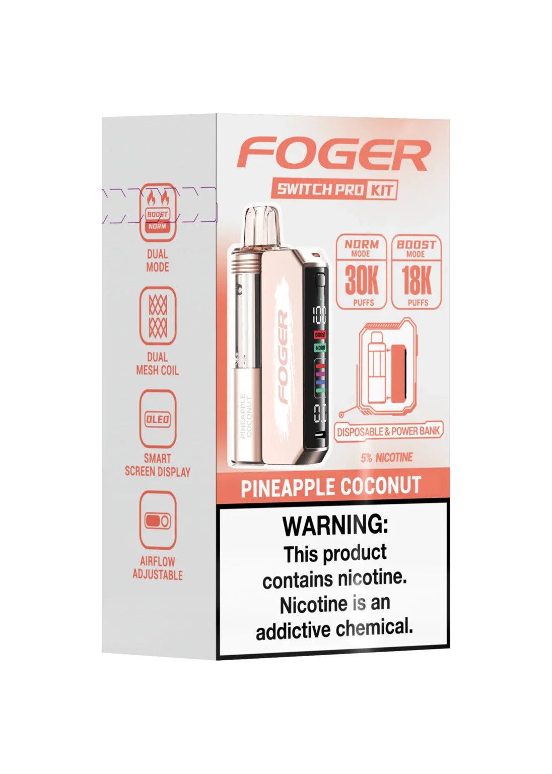 FOGOR 30K PINEAPPLE COCONUT 5CT