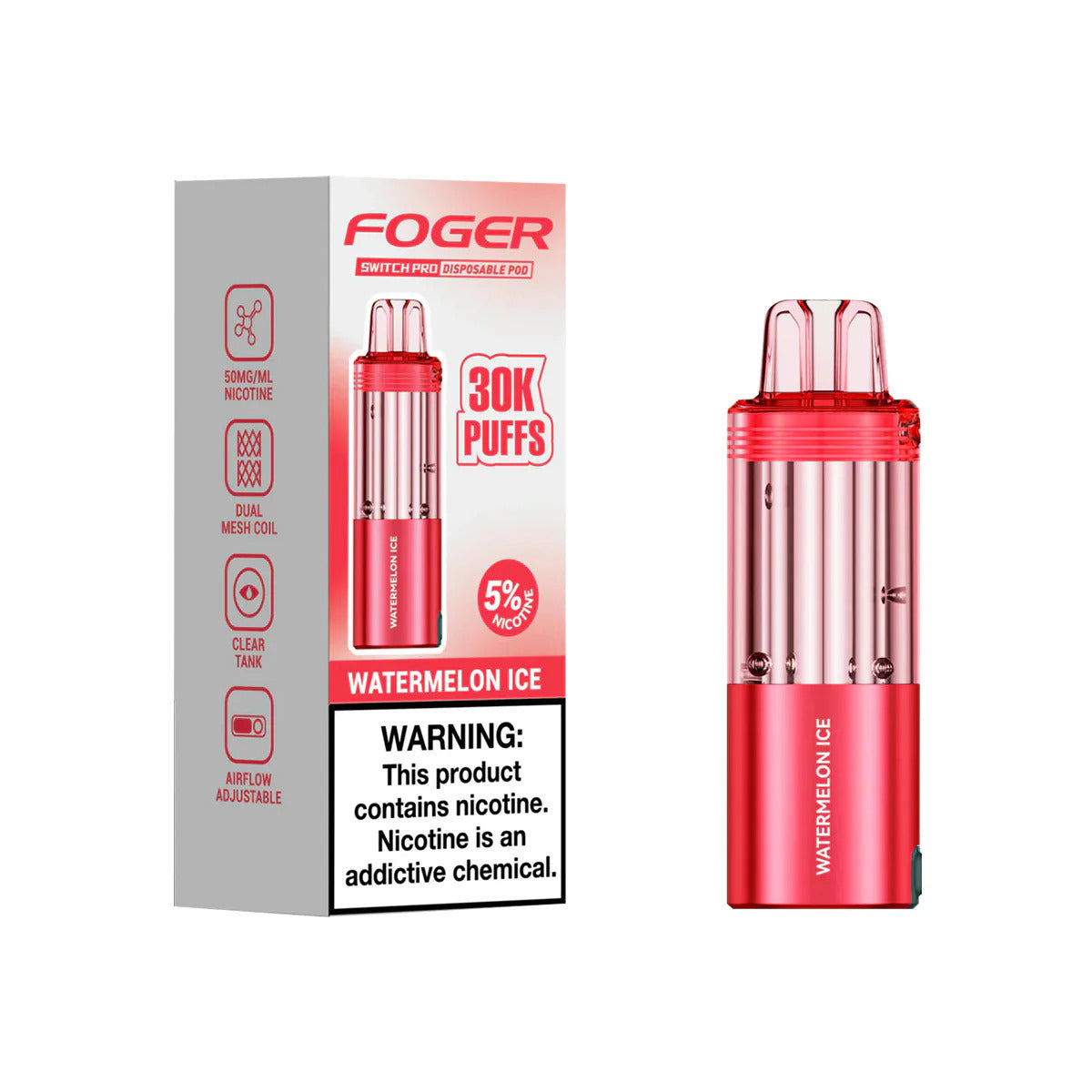 FOGER POD 30K 5CT WATERMELON ICE
