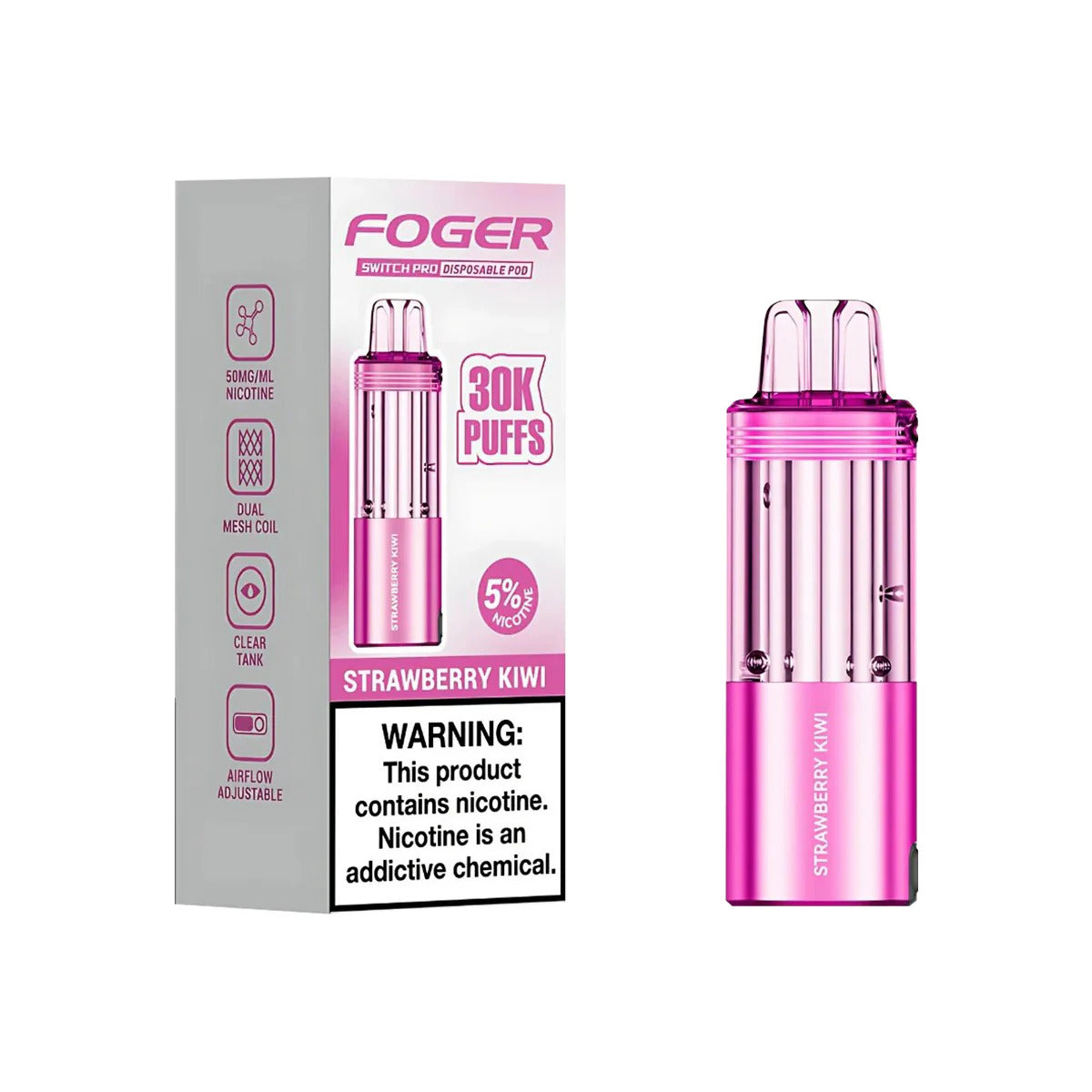 FOGER POD 30K 5CT STRAWBERY KIWI