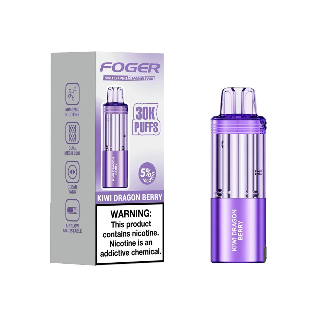 FOGER POD 30K KIWI DRAGON BERRY