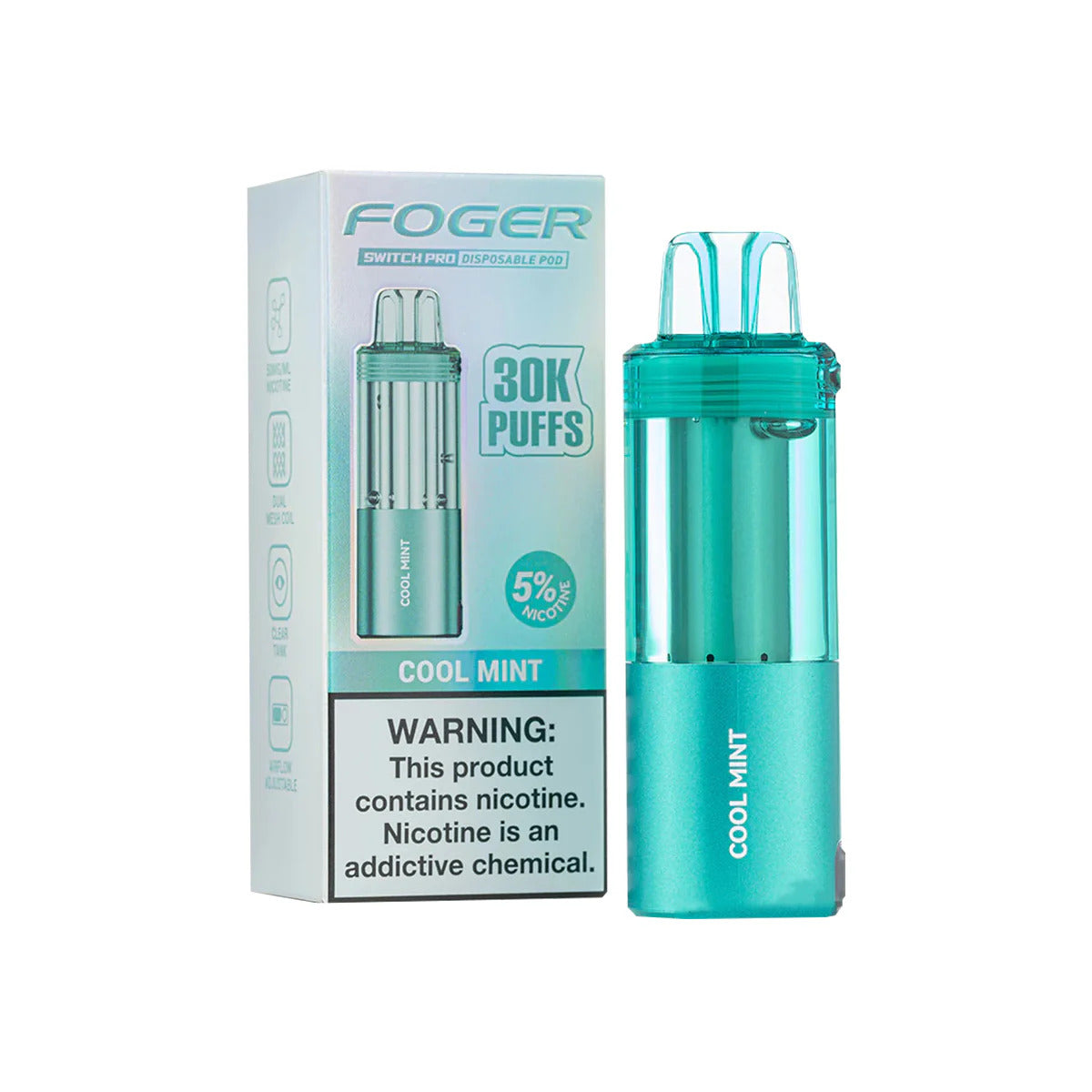 FOGER POD 30K 5CT COOL MINT