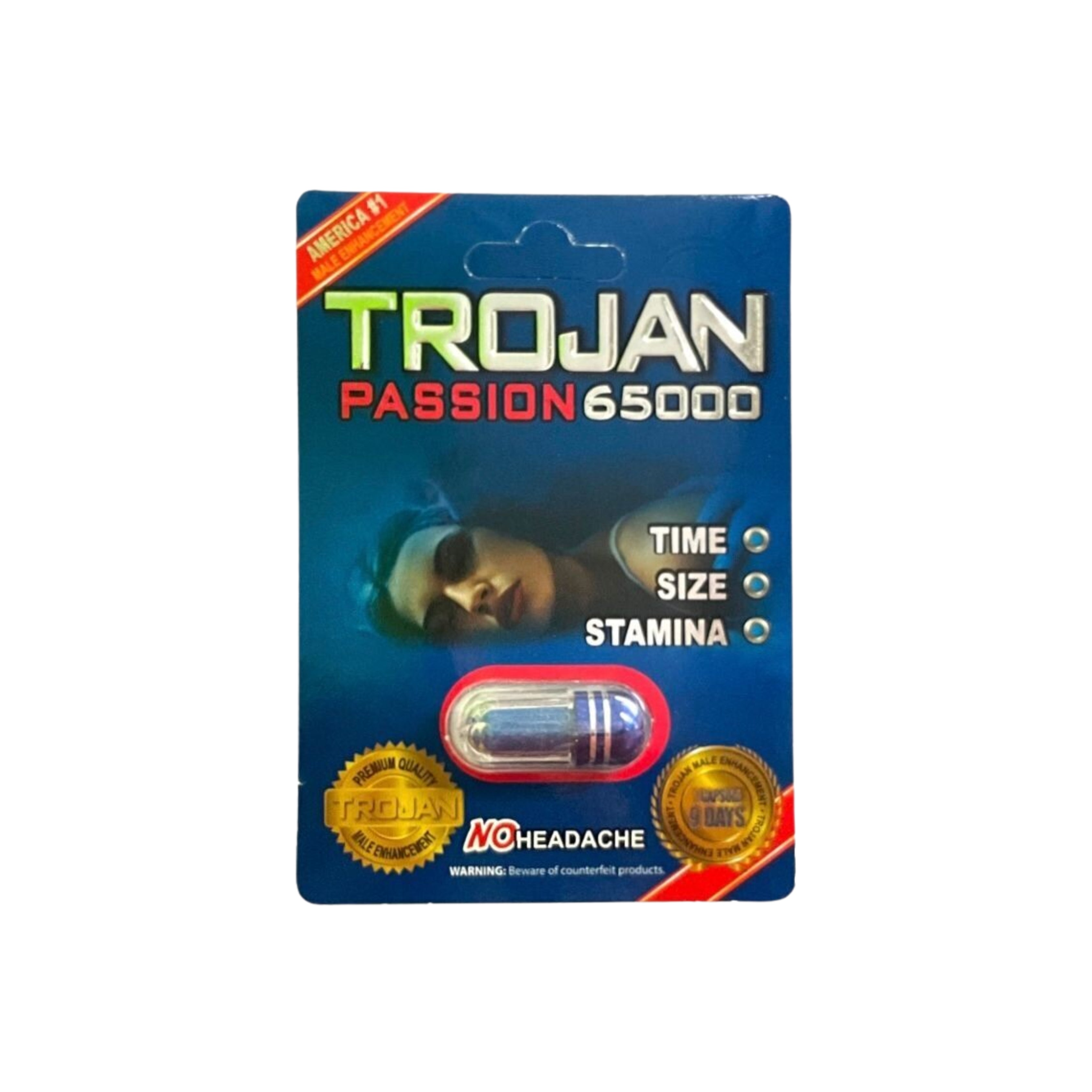 TROJAN BLUE 650000 PASSION SINGL