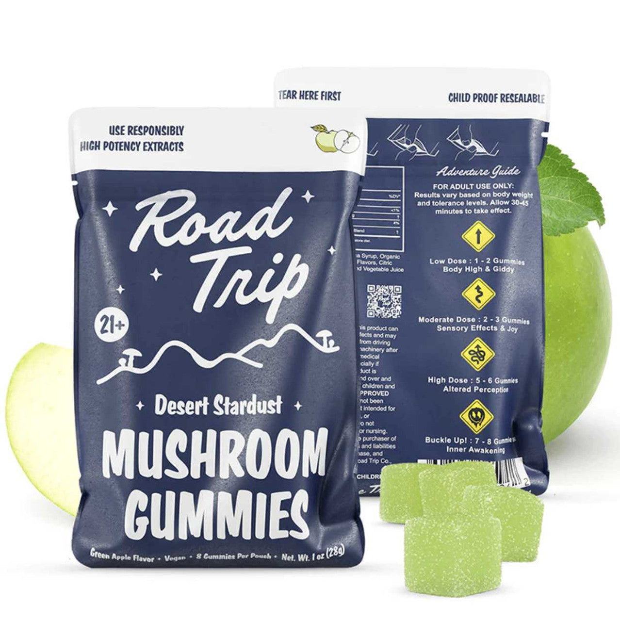 ROAD TRIP 8GUMMIE 28G 10CT GREEN